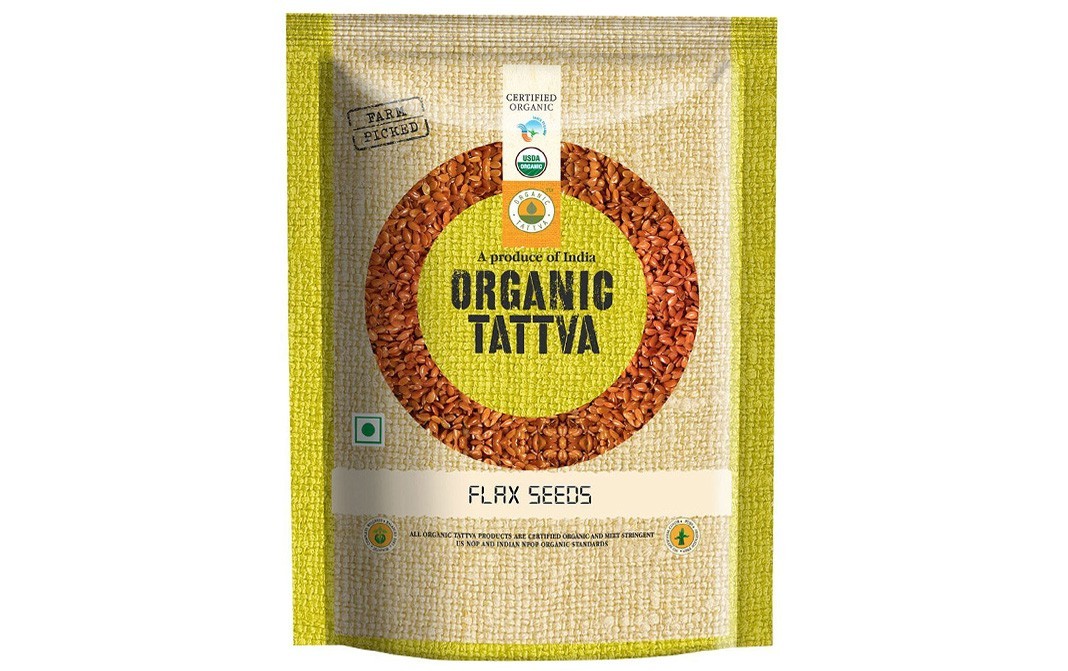 Organic Tattva Flax Seeds    Pack  100 grams